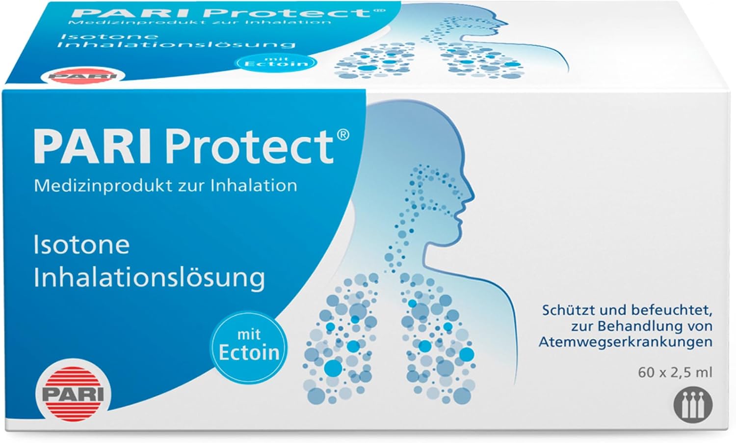 PARI ProtECT Inhalationslösung mit Ectoin 10x2,5ml, 150 ml Lösung : Amazon.de: Drogerie ...